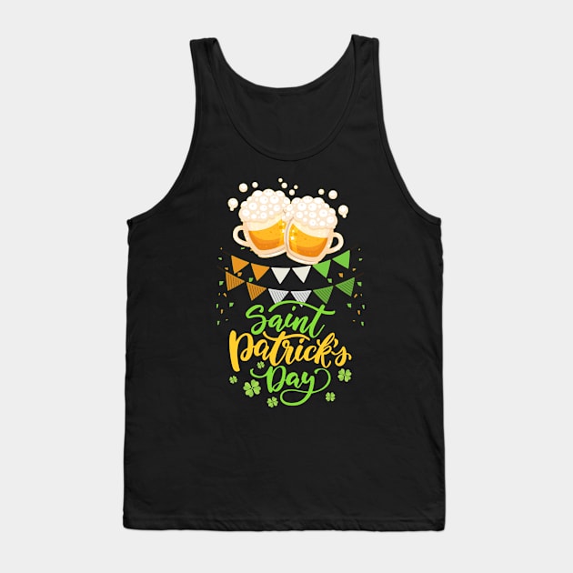 Beer Drinking St. Patrick's Day Tank Top by Hensen V parkes